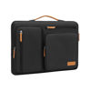 Picture of MOSISO 360 Protective Laptop Case 16 inch, 15-15.6 inch Laptop Sleeve Compatible with MacBook Pro 16, HP, Acer, Dell, Lenovo, ASUS, Side Open Carrying Case with 4 Zipper Pockets&Handle, Black