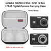 Picture of Elonbo Camera Carrying Case for KODAK PIXPRO FZ55 / FZ53 / FZ45 / FZ43 16MP Digital Camera, Vlogging Camera Storage Holder Trave Bag, Mesh Bag Fits Batteries, Cable, Memory Card, Card Reader, Black