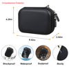 Picture of Elonbo Camera Carrying Case for KODAK PIXPRO FZ55 / FZ53 / FZ45 / FZ43 16MP Digital Camera, Vlogging Camera Storage Holder Trave Bag, Mesh Bag Fits Batteries, Cable, Memory Card, Card Reader, Black