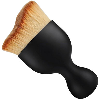 Picture of Vinyl Record Brush, Anti-Static Soft LP Record Cleaner, Vinyl Dust Remover Brush with Ultra-Fine Fiber Bristles, Safe for Vinyl LP CD Album Care, Car Interior, Keyboard, Nail Art Dust Brush