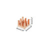 Picture of MECCANIXITY Copper Heatsink 6x6x5mm with Self Adhesive for IC Chipset Cooler Pack of 5