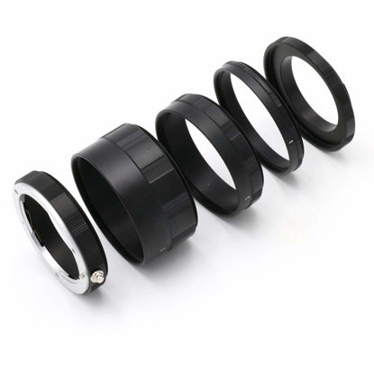 Picture of NEX Extension Tube Macro Ring,Compatible with for Sony E-Mount Camera NEX-3 NEX-5N NEX-C3 NEX-5C Nex-7 A5100 A6000 A6300 A6500 A7 A7R A7RII A7M A7s,Sony Camera Lens Macro Extension Tube Ring