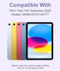 Picture of Hamile for iPad 10th Generation Case with Keyboard 10.9 Inch - 7 Colors Backlit Wireless Detachable Folio Keyboard Cover with Pencil Holder for New iPad 10th Gen 2022 (Lavender)
