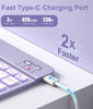 Picture of Hamile for iPad 10th Generation Case with Keyboard 10.9 Inch - 7 Colors Backlit Wireless Detachable Folio Keyboard Cover with Pencil Holder for New iPad 10th Gen 2022 (Lavender)