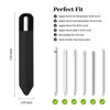 Picture of DTTO Pencil Holder for Apple Pencil 2nd & 1st Generation Case, New Apple Pencil Pro & USB-C Sleeve, Ultra-thin Elastic Stylus Protective Pouch with Adhesive Attached to iPad, Black