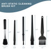 Picture of Juxiamal 5 PCS Mini Keyboard Cleaning Brushes Kit, PP Handle Nylon Anti Static Electronic Dust Cleaning Brush for Computer Keyboard Motherboard Camera Small Space