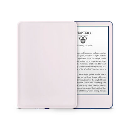 Picture of Tacky Design Solid Skin for Kindle Skin Decal,Minimalistic Skin for Kindle Stickers, Premium Vinyl 3M Full Wrap for Kindle Cover, and for Kindle Wrap Skin for (Light Pink, Kindle (11th Gen, 2022))