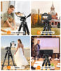Picture of 68" Camera Tripod Stand, Tablet Tripod for iPhone iPad with Remote & 2 in 1 Mount, Adjustable Phone Tripod Stand for Video Recording Travel Photo Vlog Photography, Compatible with Canon Nikon ipad