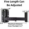 Picture of Desyeryamimi PA Speaker Mount Bracket Support up to 110lbs-Adjustable Speaker Wall Mount Brackets-Heavy Duty Speaker Mounts-Speaker Stand(2 Packs,Black)