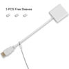 Picture of Ciyebst 15 Pack Adjustable Cable Tether Universal Computer Adapter Lock Kit DIY Kit Stainless Steel wiht Nylon Coat Tether Computers Adapters/Dongles/HDMI Adapter/VGA Adapter/DP Adapter