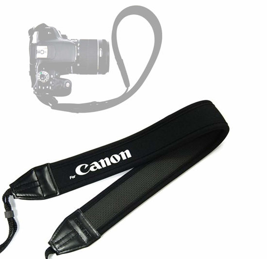 Picture of Fotasy Anti-Slip Elastic Neoprene Neck Strap for Canon 6D 5D IV III II 7D II 80D 70D 60D 3000D 1500D 1300D 1200D 1100D 1000D 760D 750D 700D 650D 600D