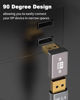Picture of Duttek 8K 90 Degree Display Port 1.4 Adapter, Displayport Extender Adapter 32.4Gbps, Up Angle DisplayPort Male to Female Adapter (8K/60Hz, 4k/144Hz) for PC, Laptop 2Pack