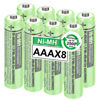Picture of OSIM 8Pack BK-40AAABU Ni-MH AAA Rechargeable Batteries 400mah 1.2V AAA NI-MH Rechargeable Batteries for Panasonic Cordless Phones, Remote Controls, Electronics