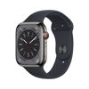 Picture of Apple Watch Series 8 (GPS + Cellular, 45MM) Graphite Stainless Steel Case with Midnight Sport Band, M/L (Renewed Premium)