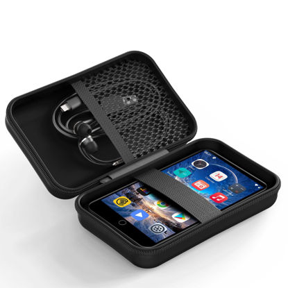 Picture of MP3 MP4 Player Case for ZAQE 4 inch Full Screen Touch M505 Music Player, Fits Earbuds, USB Cable, Memory Card