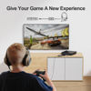 Picture of Inwa Aux to USB External Sound Card, Simultaneous Phone Discord Chat & Gaming Sound in Wired Headphone, USB to 3.5mm Jack Audio Adapter Works with PS5, PS4, PC, Switch, 7.1 Surround Sound