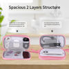 Picture of Travel Cable Organizer,Electronics Accessories Organizer Bag,Electronic Organizer Travel Universal Cable Organizer Electronics Accessories Bag for Charger, Phone, memory card,Travel Gadget Bag-Pink