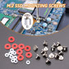 Picture of mankk M.2 SSD Screw Kit NVMe Screw M.2 Screw SSD Mounting Screws with Magnetic Screwdrivers for Laptop PC Repair & DIY