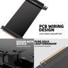 Picture of HAOYEXIN PCIE 3.0 X16 Extension Cable, PCI-E 16x Extreme High Speed Riser Cable, Extension Card Adapter Riser Card-Right Angle Connector 20CM
