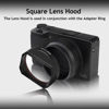 Picture of FotoZ Conversion Lens for Ricoh GR IIIX & GR IIIX HDF, 49mm 0.75x Wide Angle & Macro 2 in 1 Lens with Lens Hood, Lens & Filter Adapter