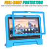 Picture of Fire HD 10 & Fire HD 10 Plus Tablet Case for Kids (13th/11th Generation, 2023/2021 Release), DJ&RPPQ Lightweight Shockproof Case Built-in Screen Protector with Handle Stand, Not fit iPad Samsung- Blue