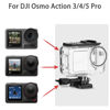 Picture of OKFUN 50M/164FT Waterproof Housing Case Compatible for DJI Osmo Action 5 Pro Action4 Action3 Diving Protection Underwater Dive Cover Protective Shell with Bracket Accessories