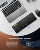Picture of Foldable Keyboard and Mouse, Samsers Folding Bluetooth Keyboard Mouse Combo, 2.4G + BT5.0 x 2, Full-Size Portable Travel Keyboard & USB-C Rechargeable Wireless Mouse for iOS Android Windows Mac OS