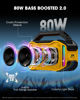 Picture of ANCOON Speakers Bluetooth Wireless: 80W(Peak) Loud Speaker with Bass, 20H Playtime, IPX6 Waterproof, Large Jobsite Speakers for Work, Outdoor, Workshop, Garage, Portable Speaker with Subwoofer&TWS