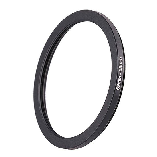 Picture of 62mm Lens to 55mm Camera Lens Adapter,62mm to 55mm Filter Step-Down Ring Adapter Ring,Compatible with All 55mm UV,CPL,ND,Lens Hood,Threaded Lens ect.