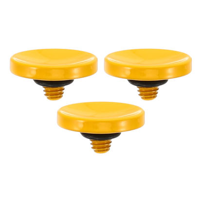 Picture of PATIKIL Camera Shutter Button, 3 Pack Soft Shutter Release Button Pure Copper Camera Button Concave Suitable for Nikon for Fujifilm for Leica DSLR/SLR Camera, Yellow