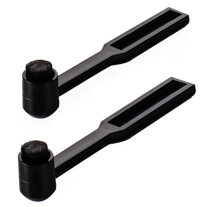 Picture of 2PCS Record Player Needle Cleaning Brush, Turntable Stylus Cleaning Brush to Clean Record Needle Stylus Dirt and Dust