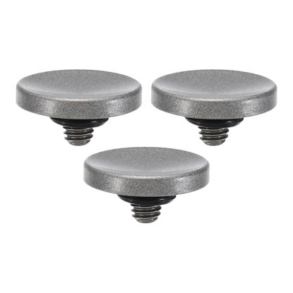 Picture of PATIKIL Camera Shutter Button, 3 Pack Soft Shutter Release Button Pure Copper Camera Button Concave Suitable for Nikon for Fujifilm for Leica DSLR/SLR Camera, Silver
