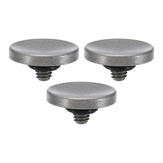 Picture of PATIKIL Camera Shutter Button, 3 Pack Soft Shutter Release Button Pure Copper Camera Button Concave Suitable for Nikon for Fujifilm for Leica DSLR/SLR Camera, Silver
