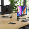 Picture of Kado Portable Monitor Stand Aluminum Alloy, Tablet Holder Phone Clamp for Display Phone, Wall Mount 3M Cubical Mount for Portable Monitor, Kitchen Cabinet Tablet Holder for iPad Surface Pro