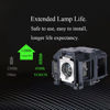 Picture of YOSUN v13h010l67 Projector Lamp for Epson Elplp67 ex5210 ex7210 ex3210 ex3212 vs210 vs220 s11 x12 x15 eb-s02 eb-w12 PowerLite Home Cinema 500 707 710hd 750hd Replacement Projector Lamp Bulb