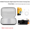Picture of Elonbo Camera Carrying Case for Kodak Printomatic Digital Instant Print Camera, Portable Bluetooth Photo Printer Storage Holder Bag, Mesh Bag Fits Zink Photo Paper, MicroSD Card, USB Cable, Black