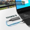 Picture of 5-Star Aluminum Portable External Solid State Drive SSD 2TB, Read up to 500MB/s, USB-C, USB A 3.2 Gen 2, Waterproof, Dustproof (IP68), Shockproof, Pressure Resistant