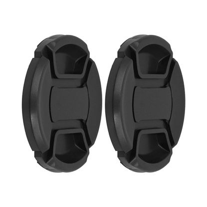 Picture of SIOTI 40.5mm Lens Cap, 2 Packs + 1 Piece Cleaning Wiper, Model:LC-40.5, Compatiable with Camera Lens & Lens Filter & Filter Adapter Ring etc.(40.5mm)