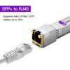 Picture of XZSNET 10GBASE-T SFP+ Transceiver, SFP+ to RJ45, 10G Copper SFP+ to Ethernet Module Compatible with Cisco SFP-10G-T-S, Ubiquiti UniFi UF-RJ45-10G, Mikrotik, Meraki, Netgear, D-Link and More, 2 Pack