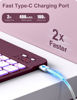 Picture of Hamile for iPad 9th Generation Case with Keyboard 10.2 Inch - Backlit Wireless Detachable Folio Keyboard Cover with Pencil Holder for iPad 8th Gen/7th Gen/iPad Pro 10.5"/iPad Air 3rd Gen (Raspberry)
