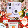 Picture of CAIYOULE Camera Case for Fujifilm Instax Mini SE/7+/7s/7c Instant Film Camera Protective Bag with Adjustable Shoulder Straps，No Camera，Purple