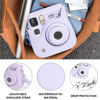Picture of CAIYOULE Camera Case for Fujifilm Instax Mini SE/7+/7s/7c Instant Film Camera Protective Bag with Adjustable Shoulder Straps，No Camera，Purple