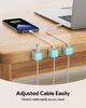 Picture of 8 Pack Magnetic Cord Organizer, Easy Secure Adhesive Cable Management, Wire Holder Keeper Organizer Management, Hide Or Organize Phone USB Charger Cable for Home,Office,Car,Desk,Nightstand-Blue