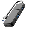 Picture of USB to HDMI Adapter, Eanetf Dual USB C USB A 3.0 Hub: 5 Ports with 2* USB-C and 2* USB-A and 1* HDMI Extend for TV,DVD Player,Projector,Monitor,Laptop,PS4,Flash Drive, HDD,Xbox, Printer etc - 5 in 1