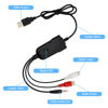 Picture of USB Audio Capture Card Grabber for Window 10/11/8/7 / 2000/XP and Vista, Seven，Audio Grabber for Vinyl Cassette Tapes,MD, Phono to Digital MP3 Converter from 3.5mm and R/L Audio Connector