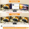 Picture of 8K KVM Switch 3 Monitors 3 Computers HDMI + DisplayPort, KCEVE USB 3.0 DP KVM Switcher, 8K@30Hz/4k@144Hz Triple Monitor DP KVM for 3 PC Share 3 Display and 4 USB 3.0 Devices