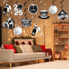 Picture of New Years Eve Party Supplies 2025 Silver Hanging Swirls, 40Pcs New Year Hanging Swirls New Years Silver Decorations 2025 Celing Swirls New Years Hanging Decorations for Silver New Years Decorations