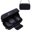 Picture of Camera Case for Canon EOS Rebel R100 / R50 / T7 / R5 / R6 Mark II / R7 / R8 / 90D / 5D Mark IV, Sony, Nikon DSLR SLR Camera, 18-55mm Lens, SD Card, Battery and Cable with Shoulder Strap, Black