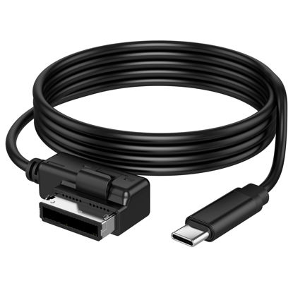 Picture of Drimfly AMI MMI to USB-C Aux Cable, for Apple iPhone 16 Series, iPhone 15 Series and Other USB-C Compatible Devices, Compatible with VW,Audi A3/A4/A5/A6/A7/A8/S4/S6/S8/Q5/Q7/R8/TT 2011-2016