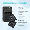 Picture of LP NB-11L Battery and Charger,2-Pack 900mAh Batteries for Canon PowerShot Elph 180 Elph 360 Elph 110 Elph 130 Elph 135 Elph 150 Elph 190 Elph 320 Elph 340 Elph 350, A4000 SX420 SX410 SX400 and More